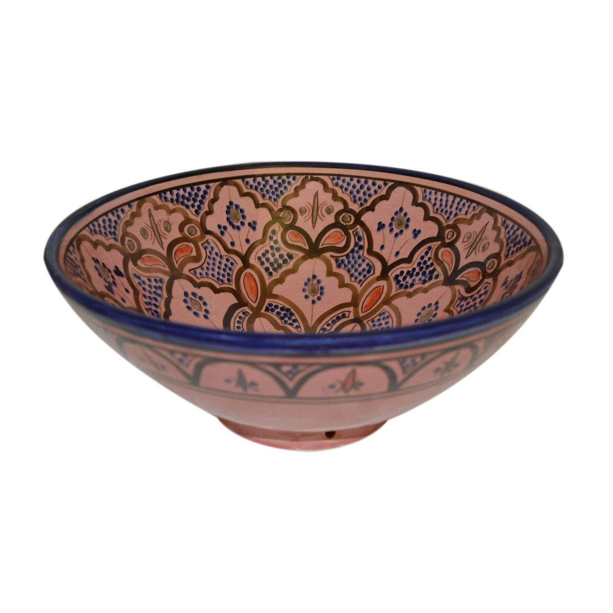 Safi Handmade Serving Bowl 12 inches Large - Pink
