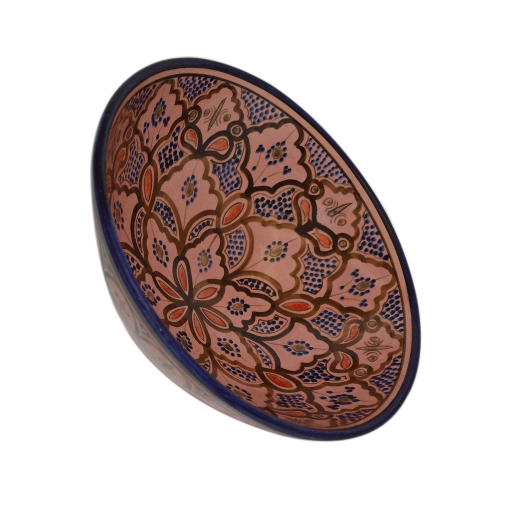 Safi Handmade Serving Bowl 12 inches Large - Pink