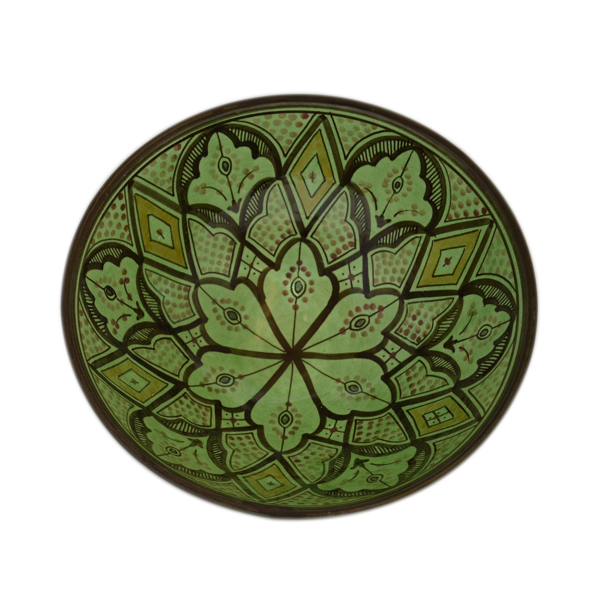 Safi Handmade Serving Bowl 12 inches Large - Green