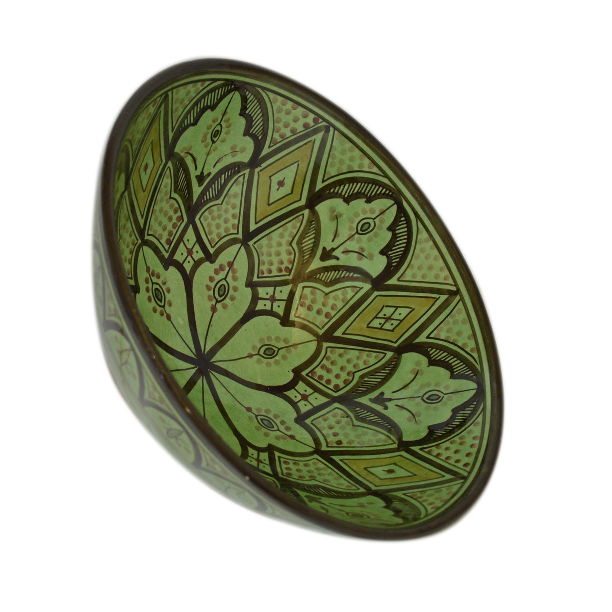 Safi Handmade Serving Bowl 12 inches Large - Green