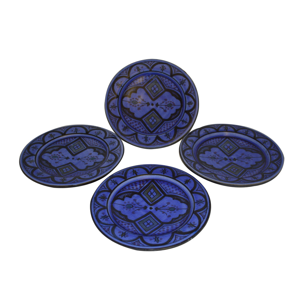 Blue Appetizer Serving Set Of Four