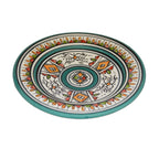 Berber Ceramic Serving Plate Handmade 8" - Green