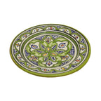 Verde Dots Ceramic Serving Plate Handmade 8" - Orange
