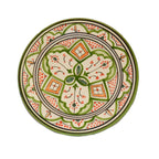 Verde Dots Ceramic Serving Plate Handmade 8" - Red
