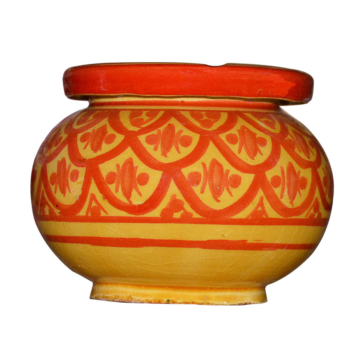 Large Lwimina Yellow Moroccan Smokeless Ashtray