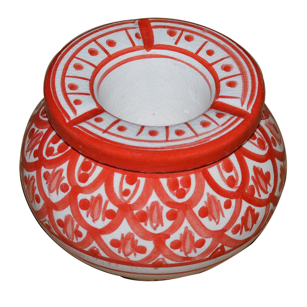 Smokeless Ashtray Small - Red White