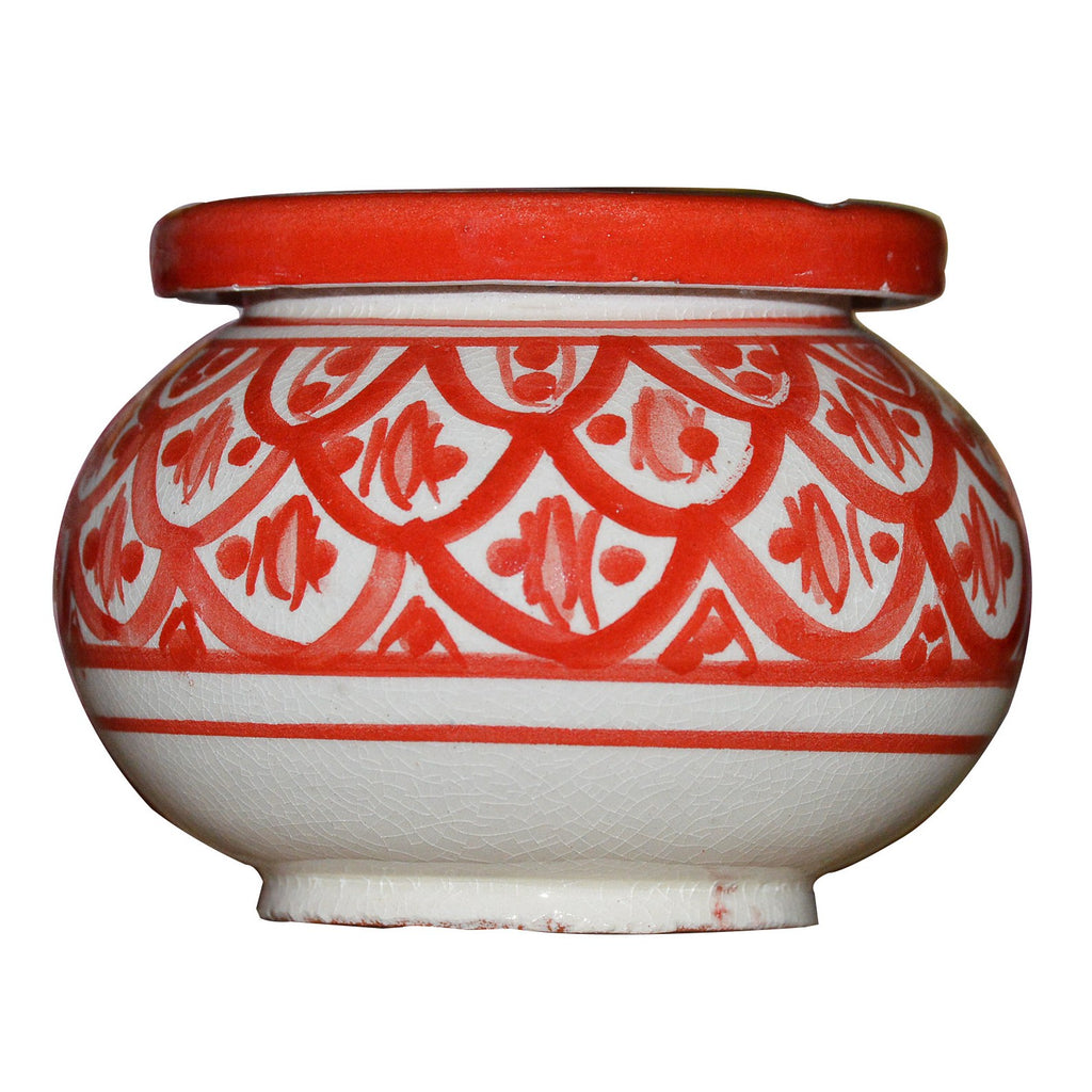 Smokeless Ashtray Small - Red White
