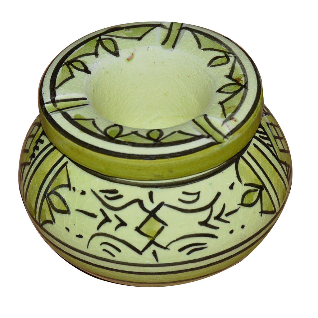 Small Berber Green Moroccan Smokeless Ashtray