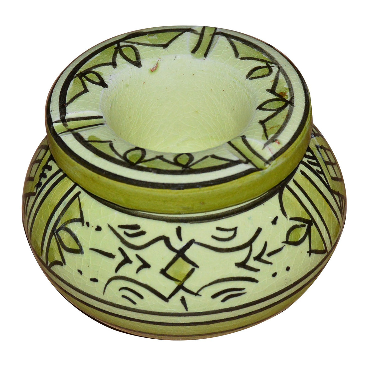 Small Berber Green Moroccan Smokeless Ashtray