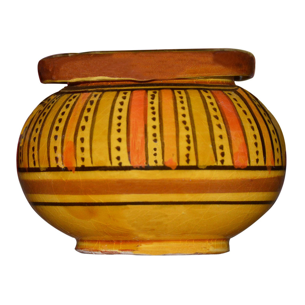 Yellow Stripes Smokeless Ashtray Small