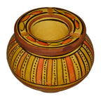 Yellow Stripes Smokeless Ashtray Small