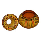Yellow Stripes Smokeless Ashtray Small