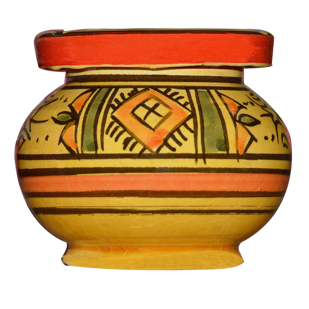 Small Berber Yellow Moroccan Smokeless Ashtray
