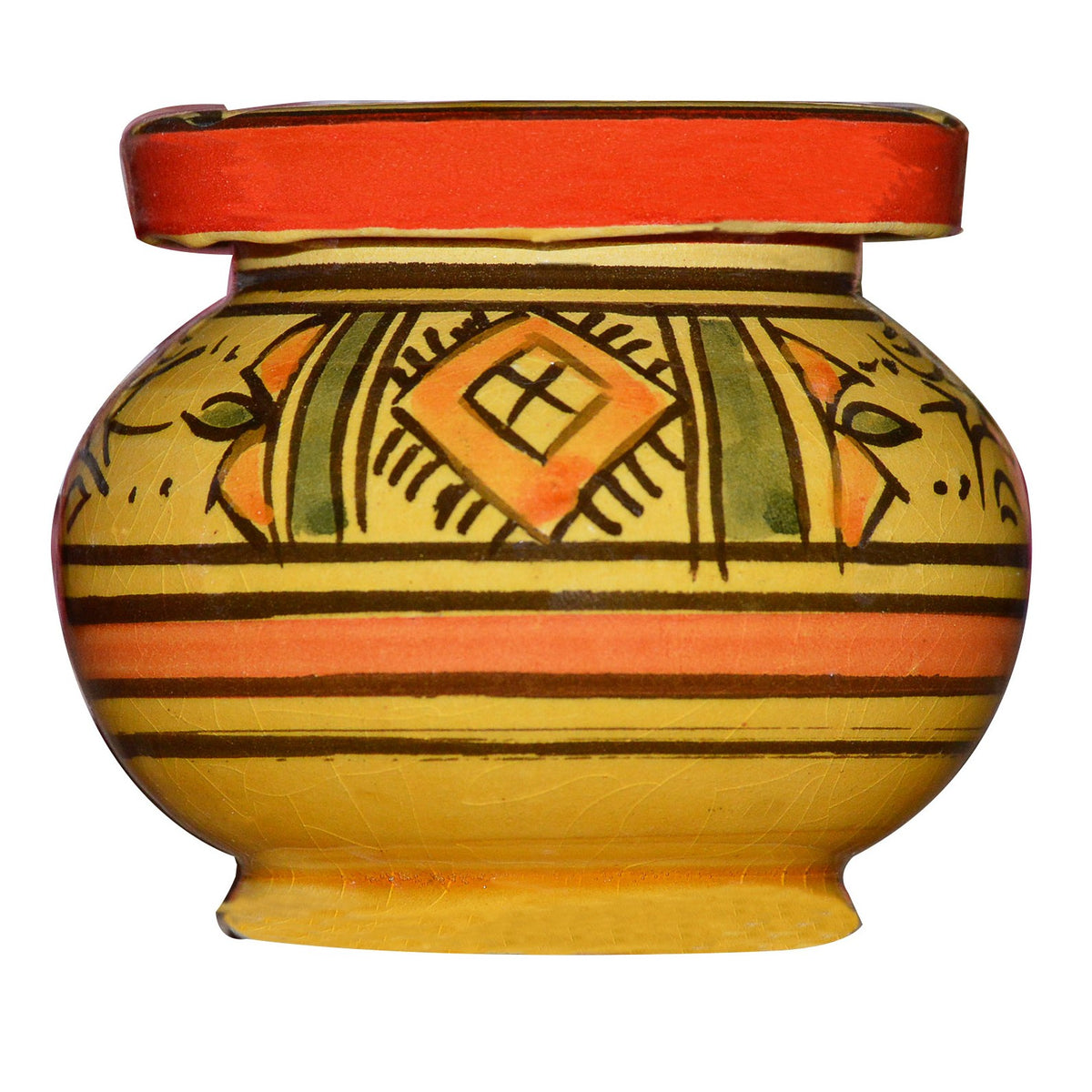 Small Berber Yellow Moroccan Smokeless Ashtray