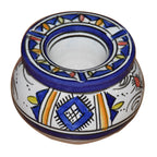Smokeless Ashtray Medium Berber White Blue