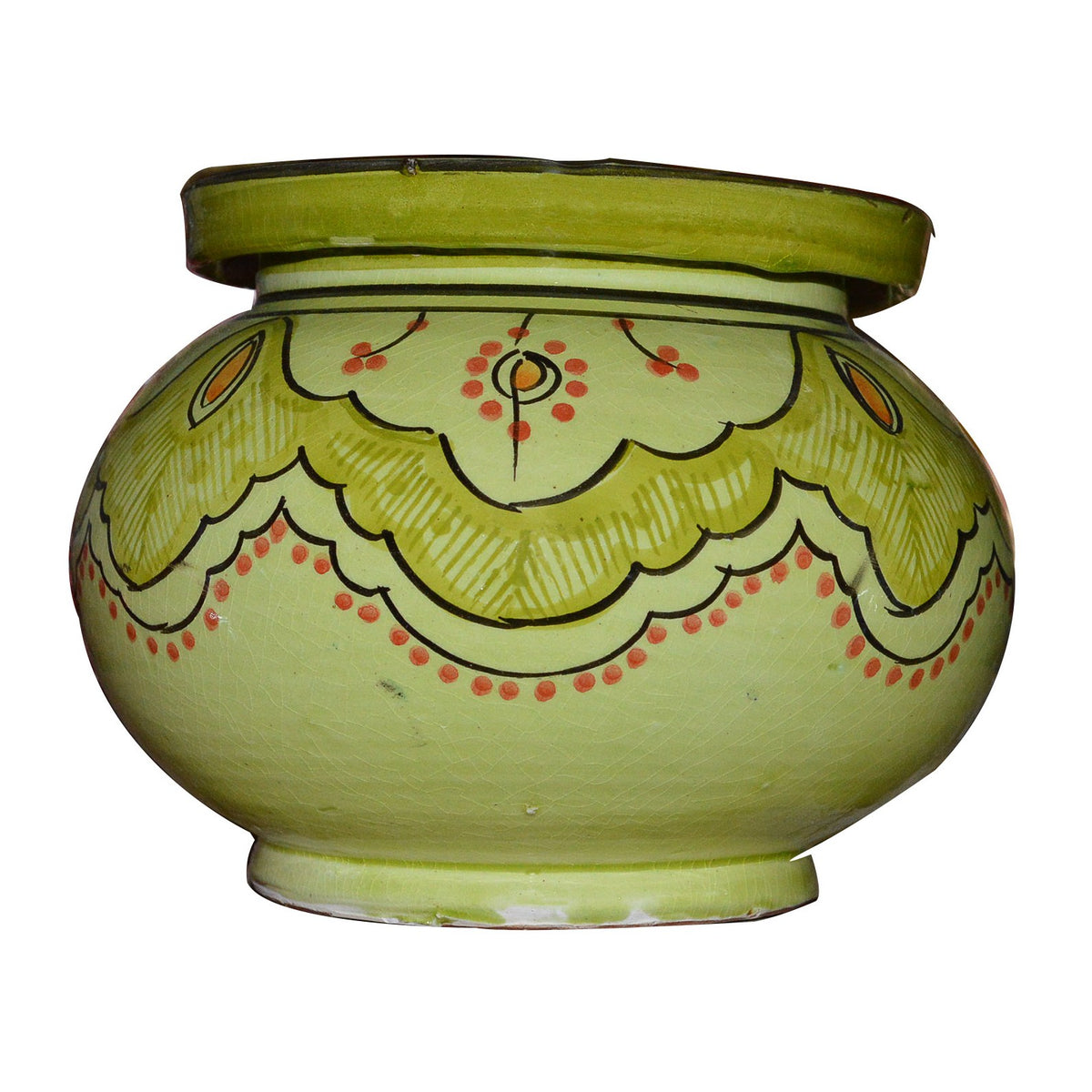 Extra Large Lime Moroccan Smokeless Ashtray