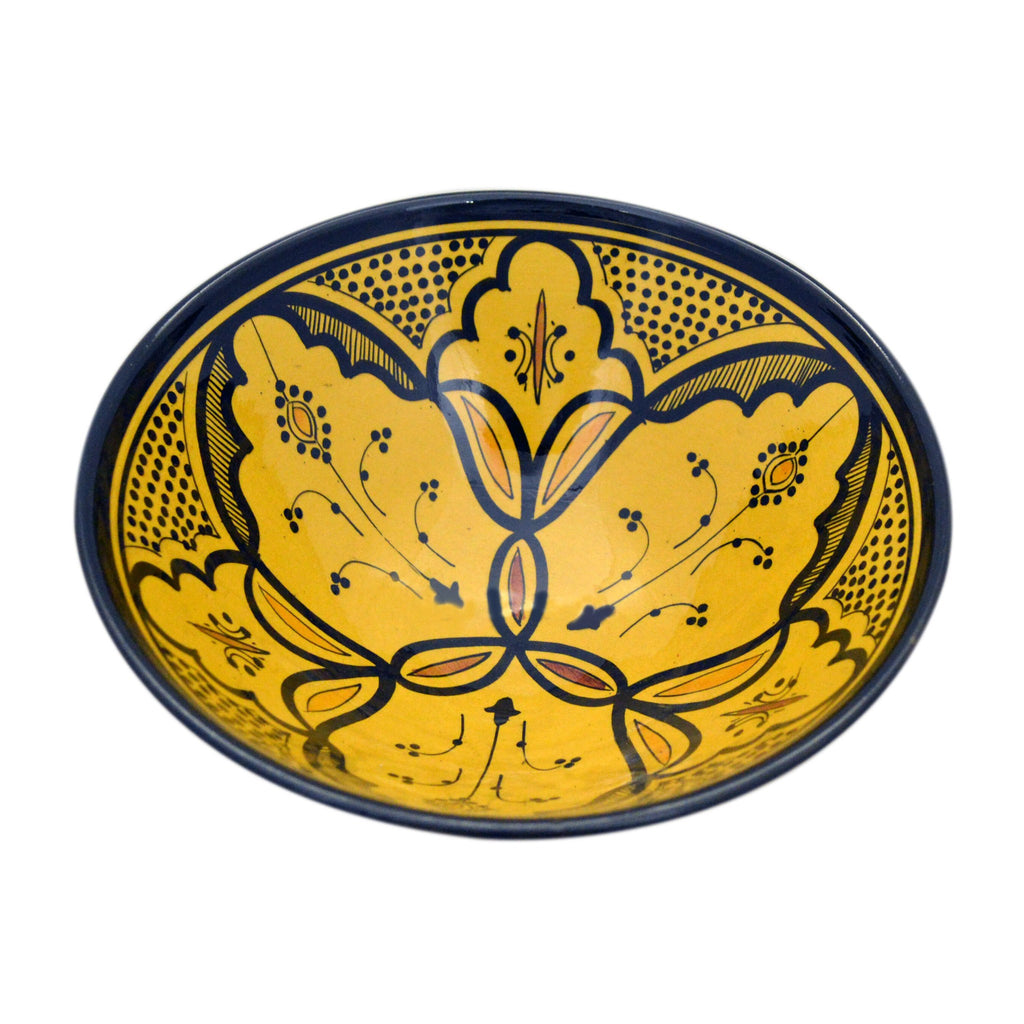 Handmade Yellow Serving Bowl 10 inches Medium