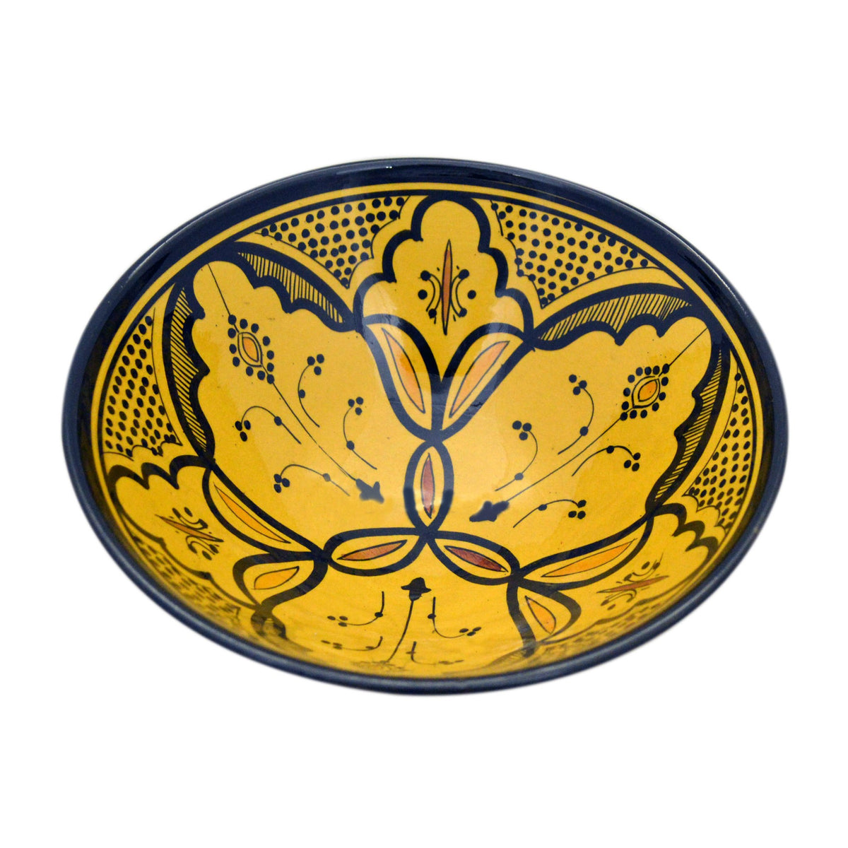 Handmade Yellow Serving Bowl 10 inches Medium