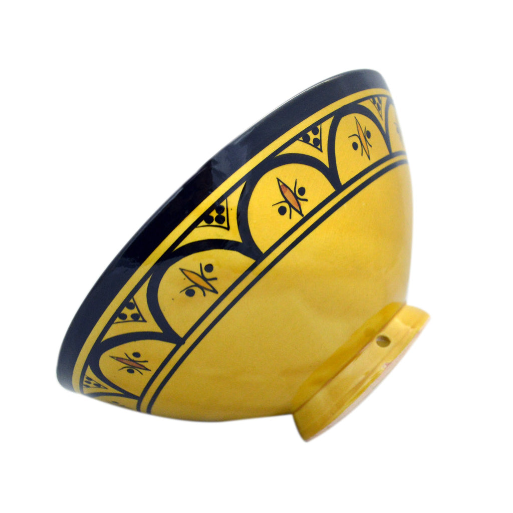 Handmade Yellow Serving Bowl 10 inches Medium