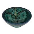 Small 8 Inches & Handmade Moroccan Serving Bowl - Aqua