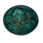 Small 8 Inches & Handmade Moroccan Serving Bowl - Aqua