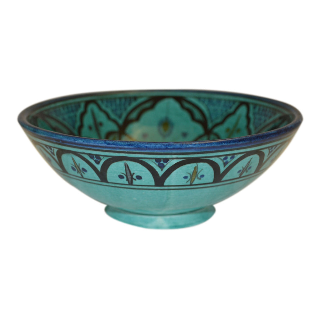 Aqua Handmade Serving Bowl Medium 10 inches