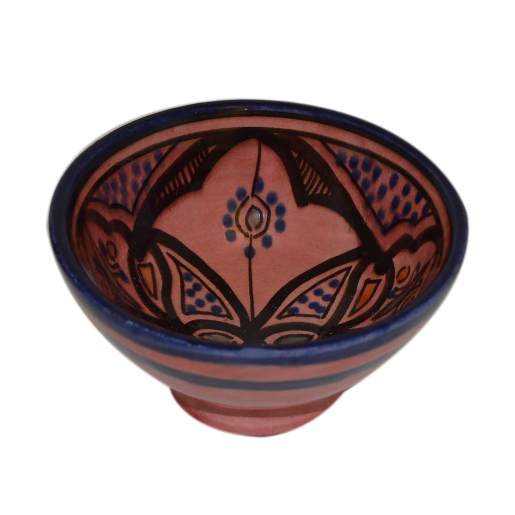 Handmade Dipping Sauce Bowl Set of 4 Small Serving - Red