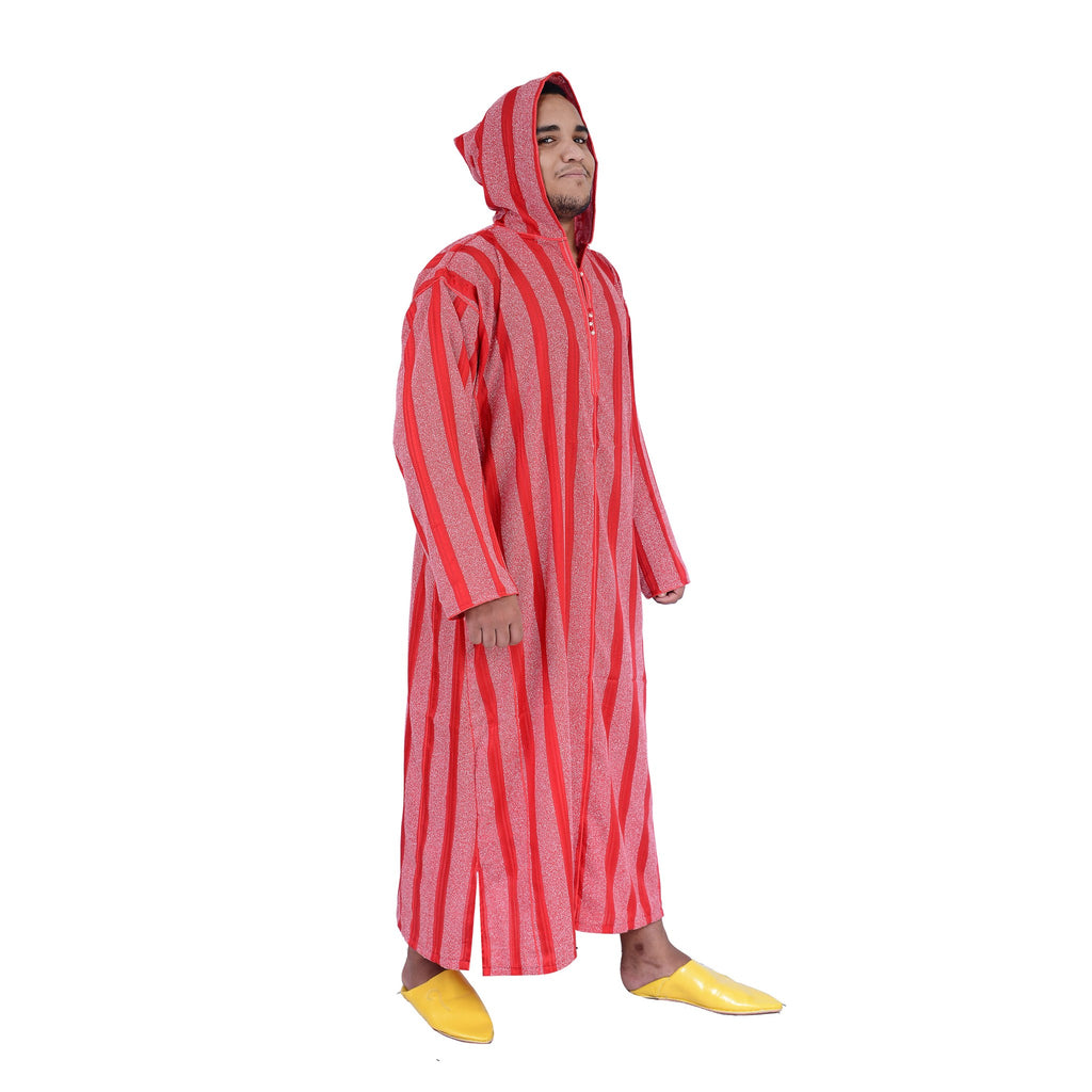 Moroccan Men Djellaba - Red
