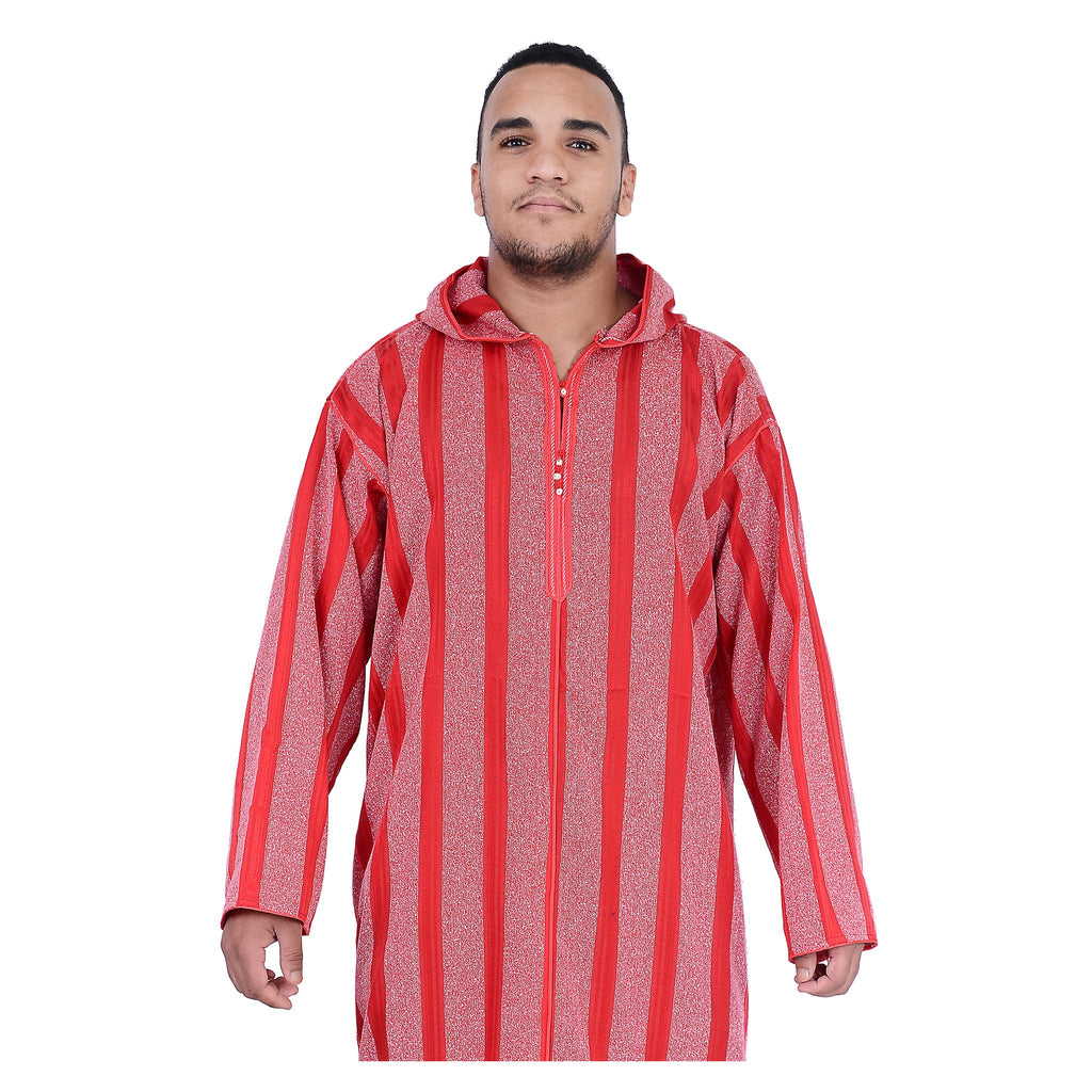 Moroccan Men Djellaba - Red