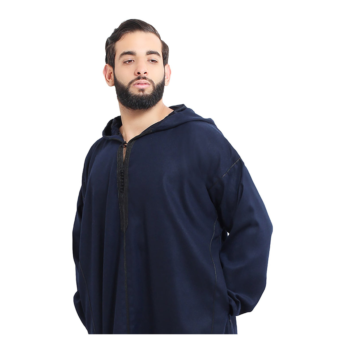 Men Winter Djellaba - Navy