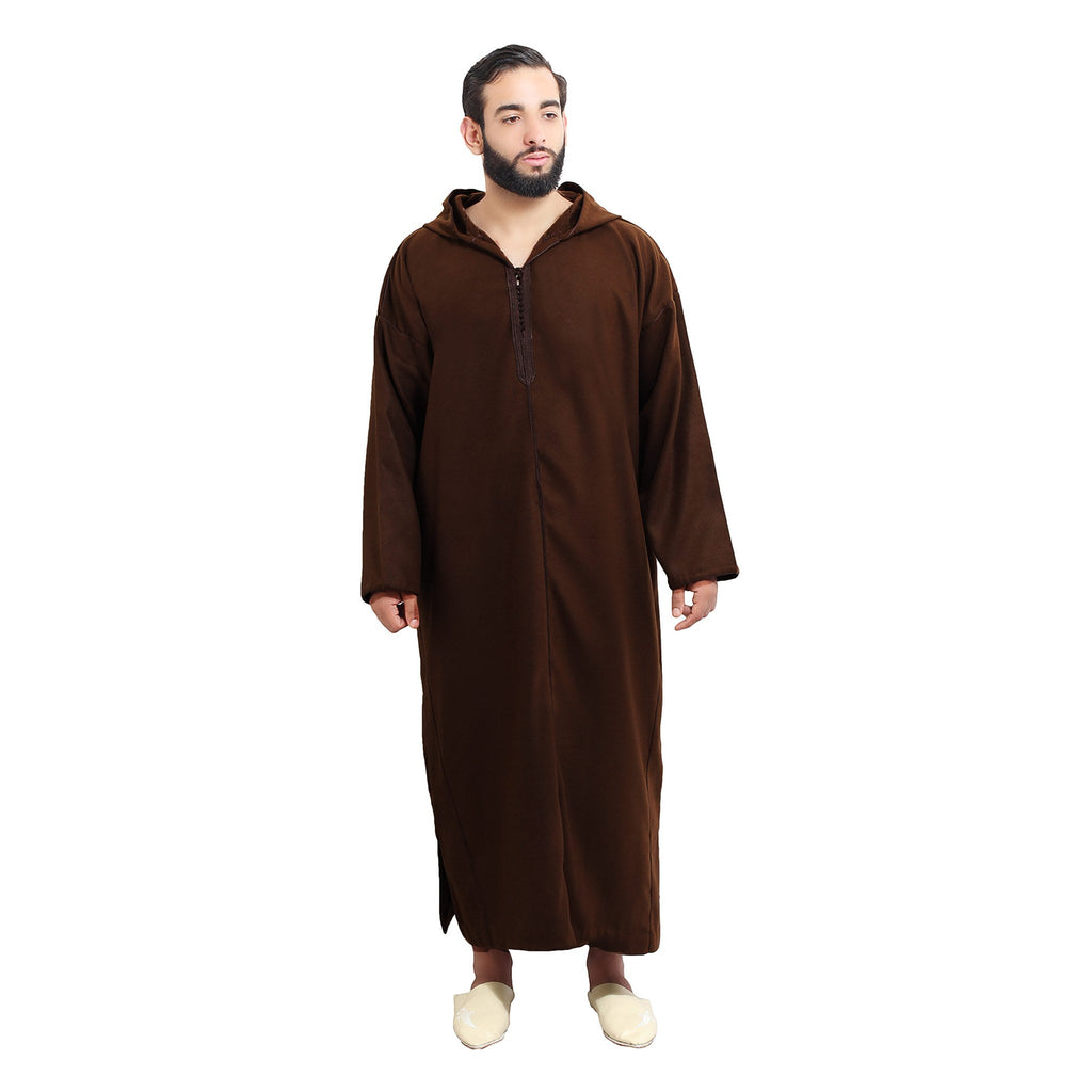 Men Winter Djellaba - Brown