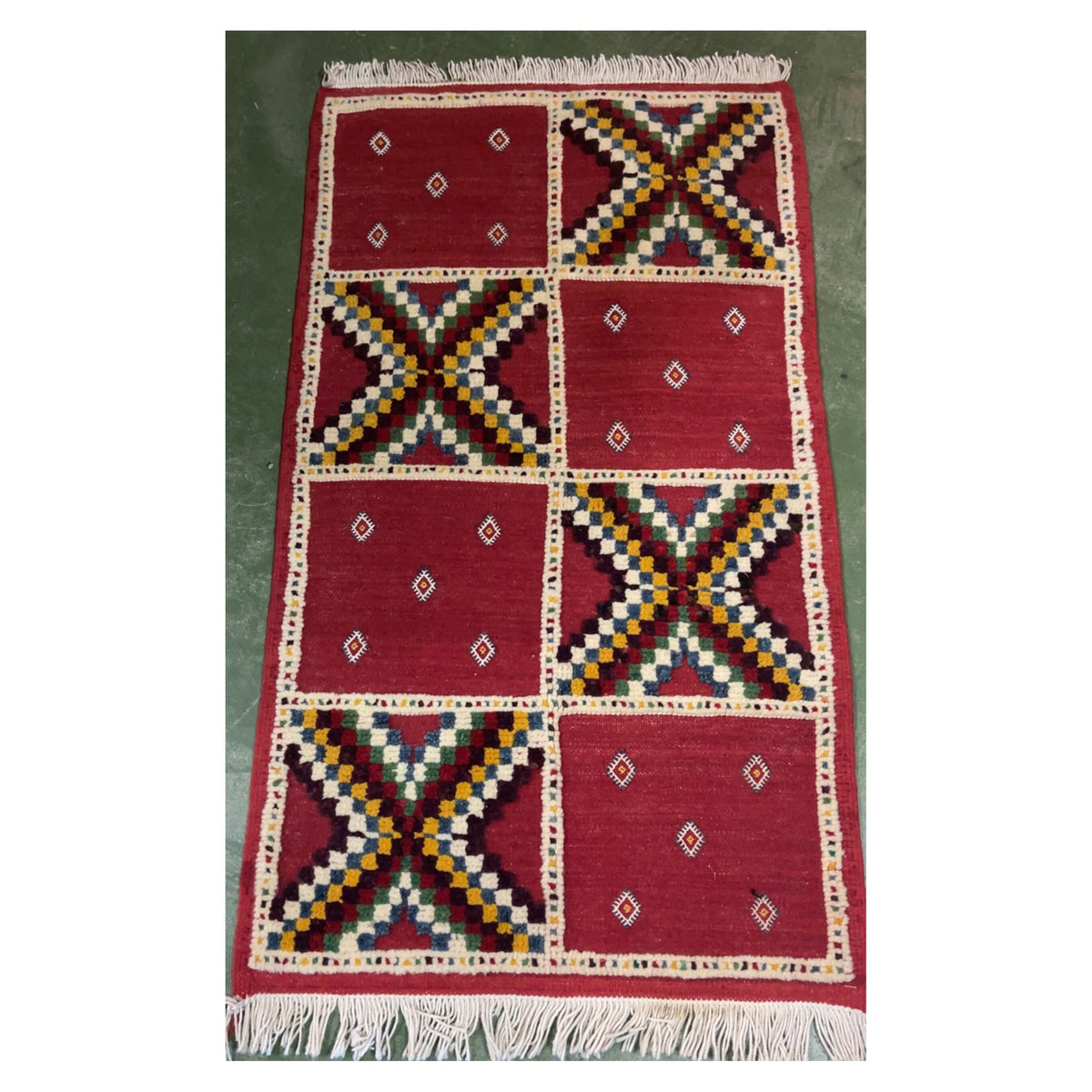 Dalila Handmade Moroccan Rug Orange Small