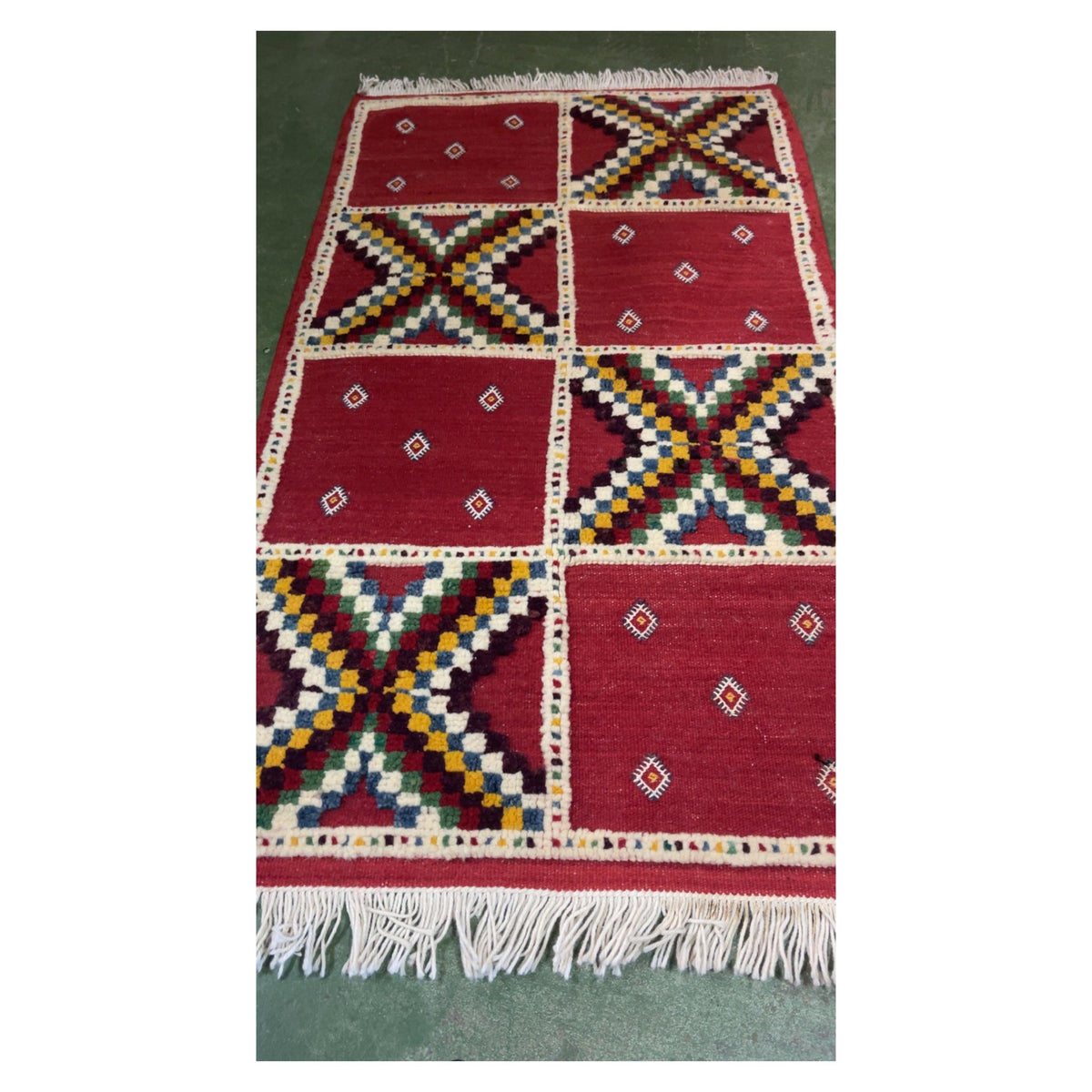 Dalila Handmade Moroccan Rug Orange Small