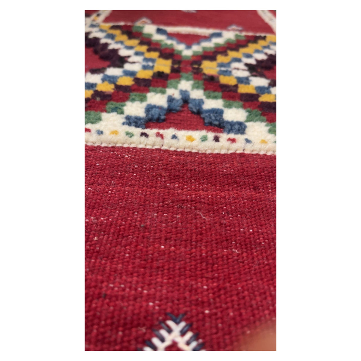 Dalila Handmade Moroccan Rug Orange Small