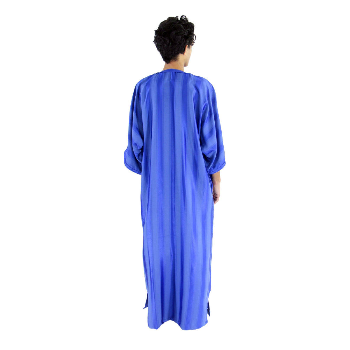Jouhara Fancy Moroccan Men Kaftan - Blue