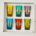 Khmissa Moroccan Tea Glasses Set of 6