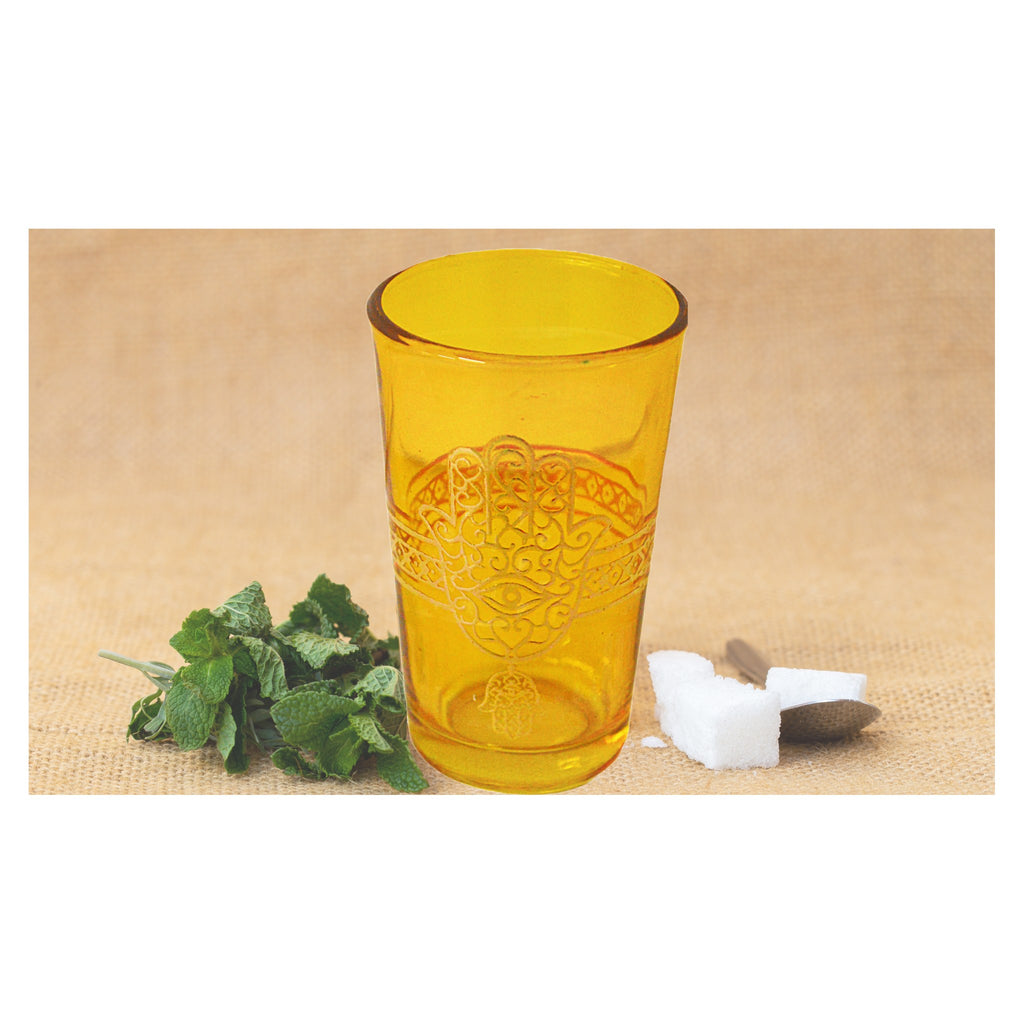 Khmissa Moroccan Tea Glasses Set of 6