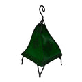 Table Henna Leather Lamp Handmade - Green