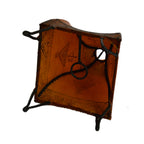 Table Henna Leather Lamp Handmade - Orange