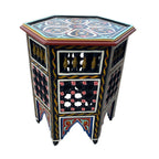 Moucharabi Wood Table Handmade - Black