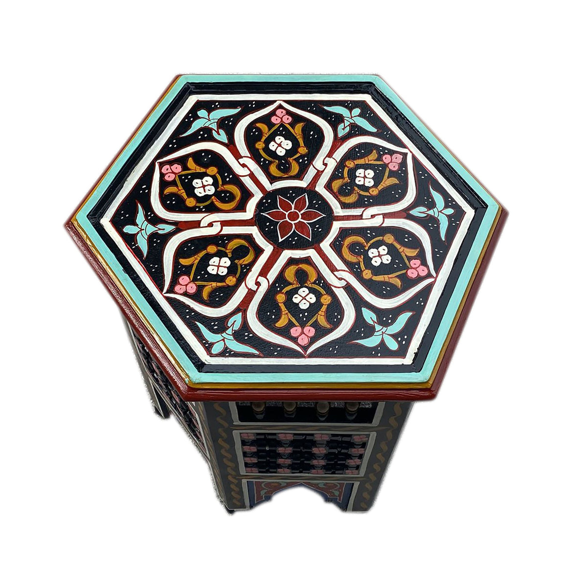 Moucharabi Wood Table Handmade - Black