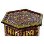 Moucharabi Wood Table Handmade - Red