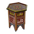 Moucharabi Wood Table Handmade - Red