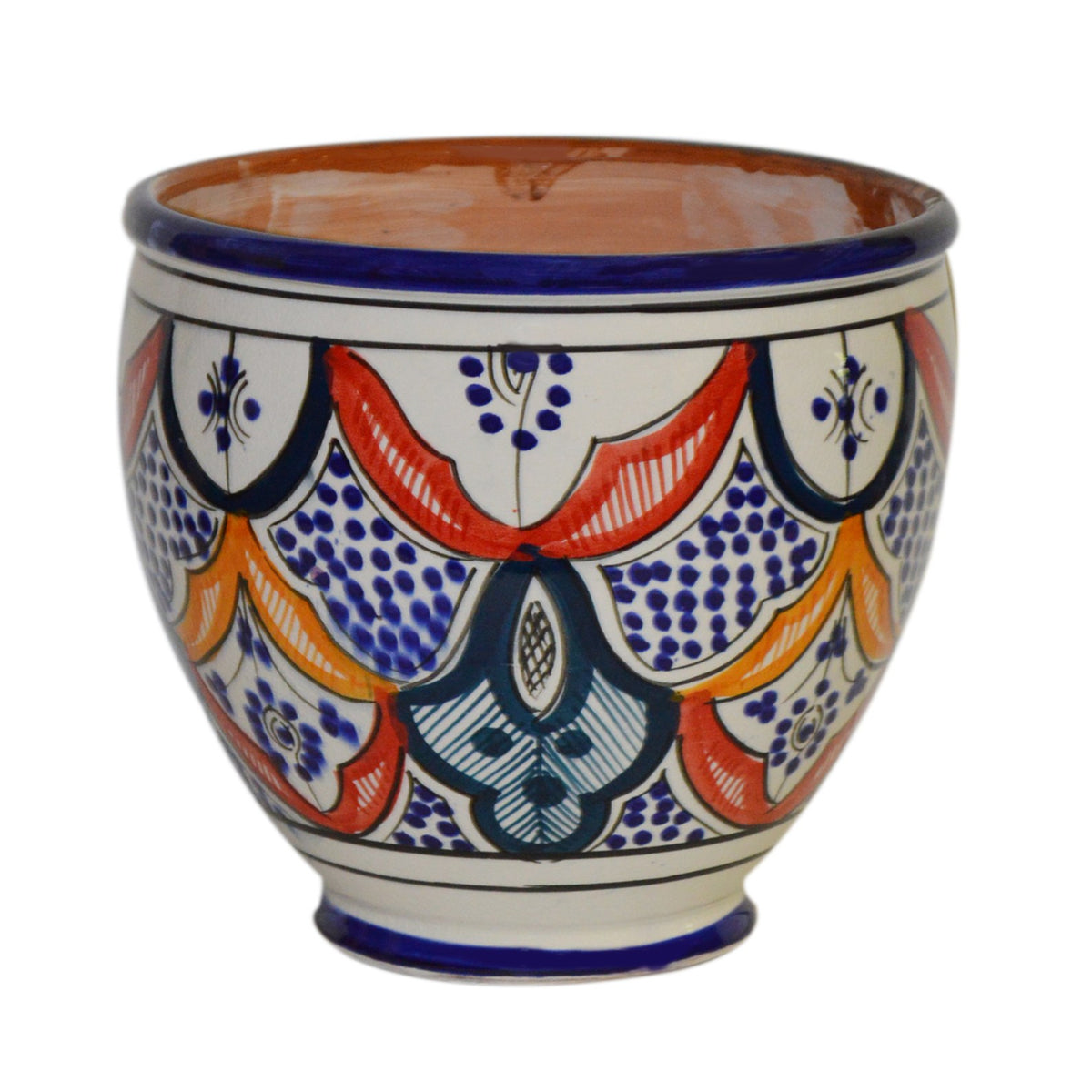 Rainbow Handmade Ceramic Large Flower Pot