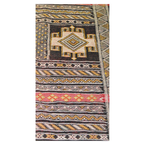 Badr Handmade Moroccan Rug Black