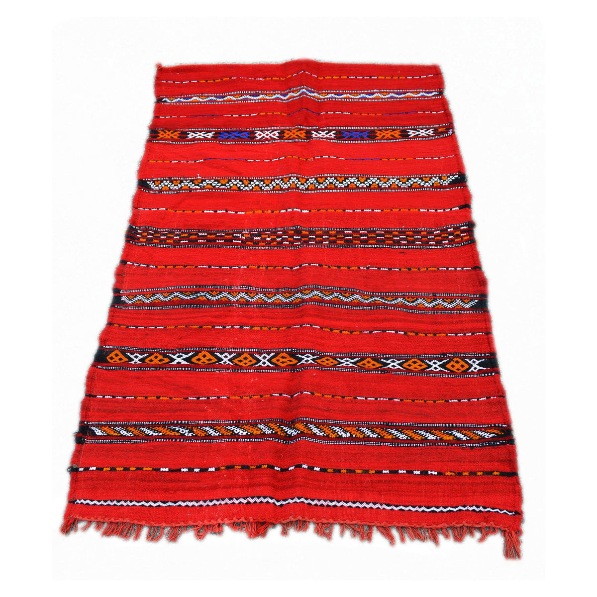 Handmade Moroccan Rug Red Medium