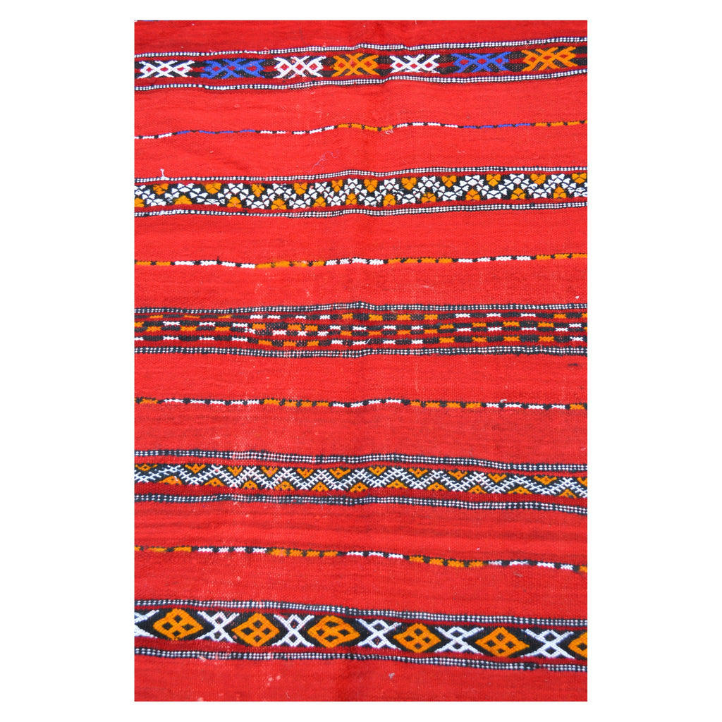 Handmade Moroccan Rug Red Medium
