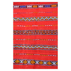 Handmade Moroccan Rug Red Medium