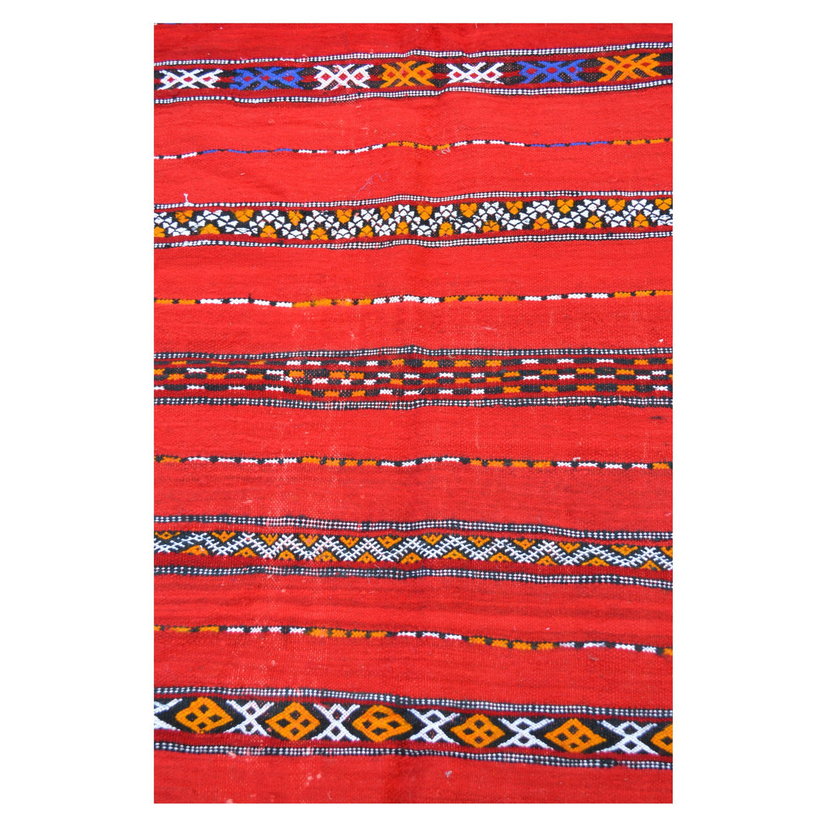 Handmade Moroccan Rug Red Medium