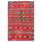 Qawtar Handmade Moroccan Rug Red Large
